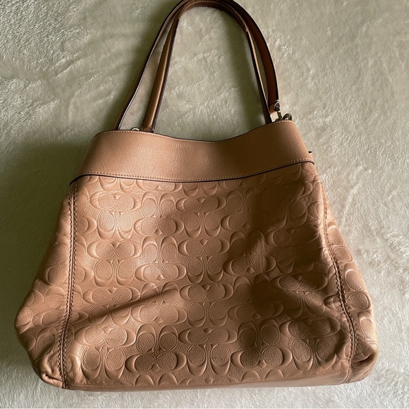 COACH Lexy Shoulder Bag in Nude Pink - Picture 11 of 12